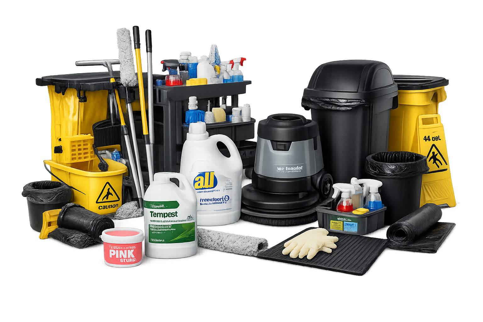 Inventory control for facility operations storage rooms and high-use janitorial supplies